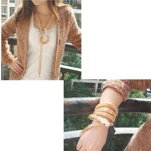 Flexible Gold Snake Necklace